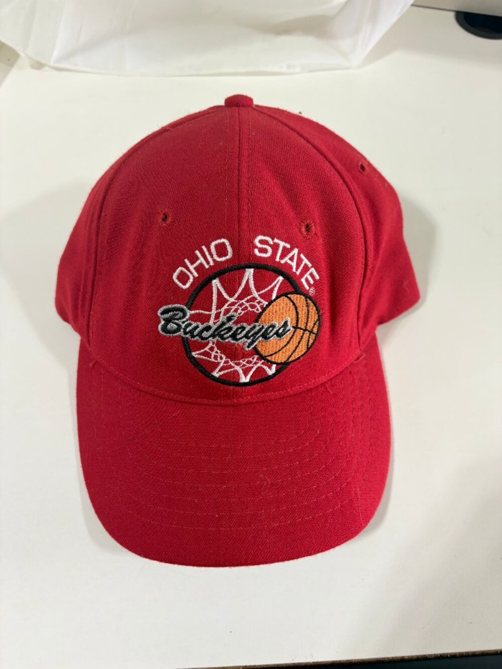 Vintage Ohio State Buckeyes Basketball Snapback Hat Roman USA
